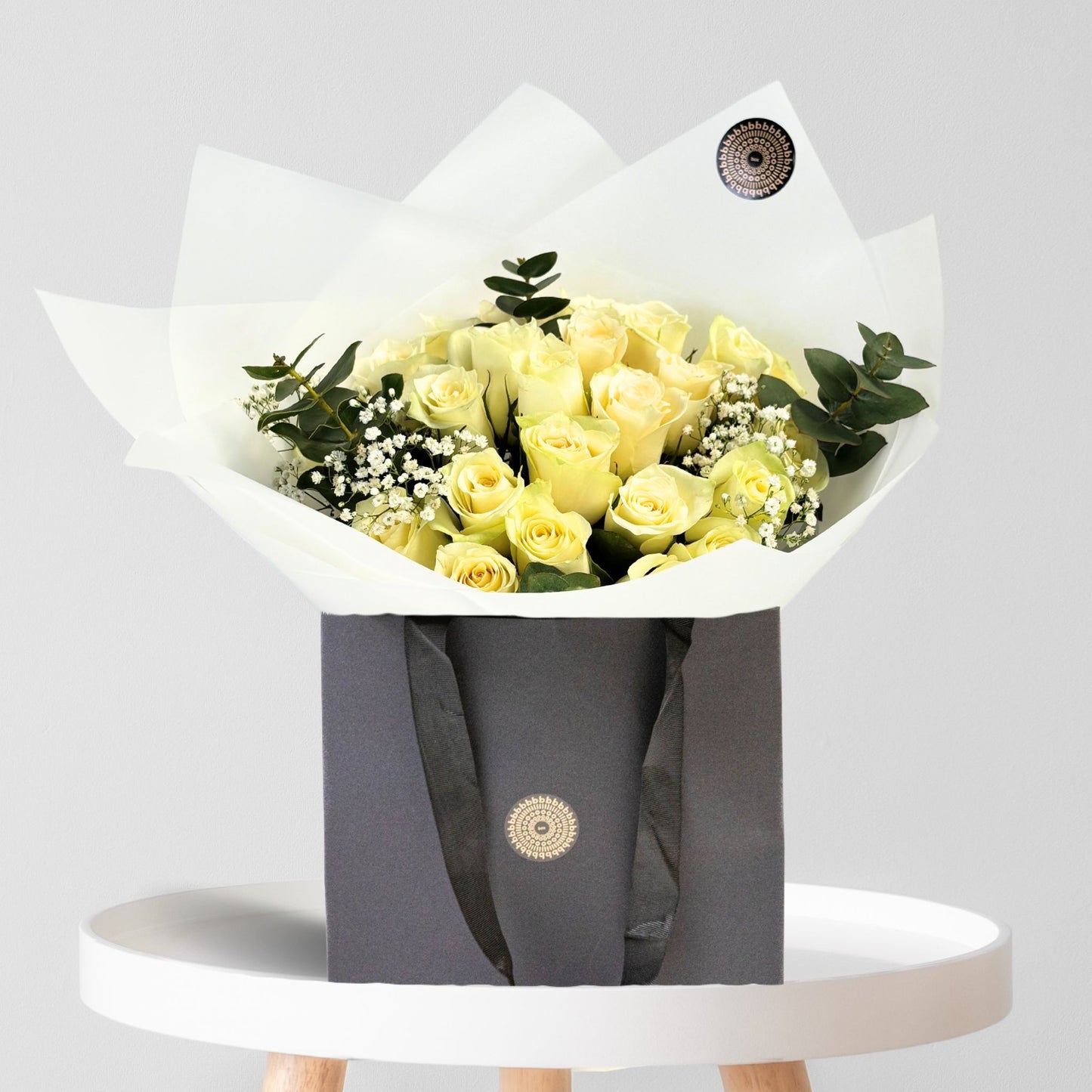 Timeless White Rose Bouquet