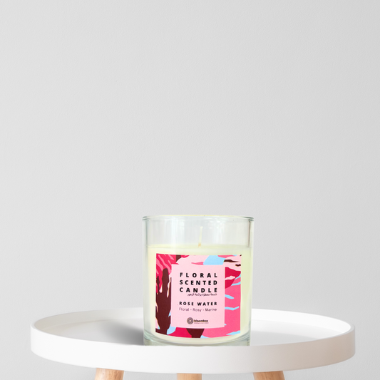 BloomGlow Candle - Rose Whisper