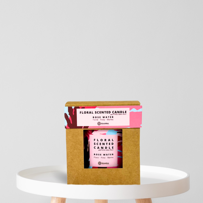 BloomGlow Candle - Rose Whisper