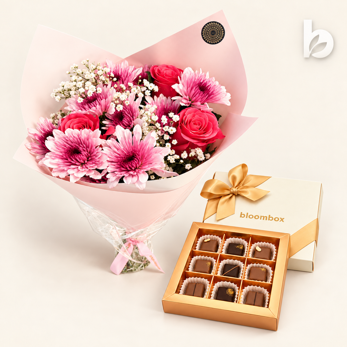 Lady Bloom & Chocolate Box 9 Pcs