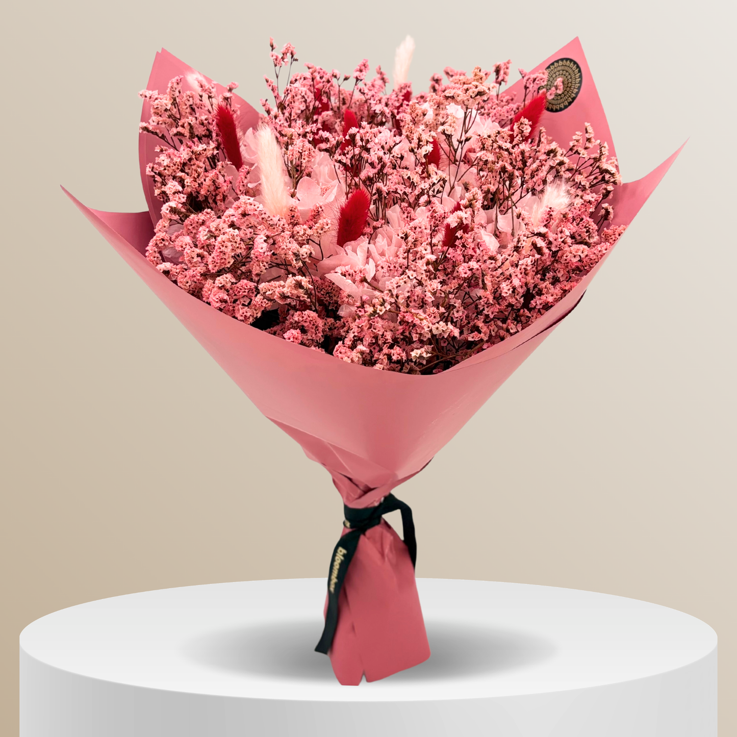 Dried Flower Bouquet Medium – Pink