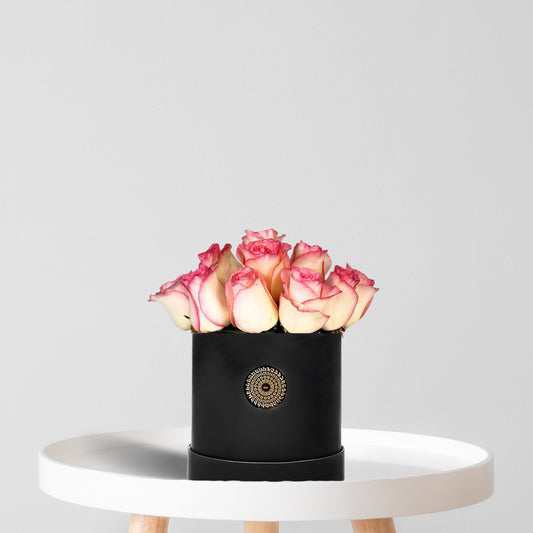 Iconic Black Box Signature Pink Roses