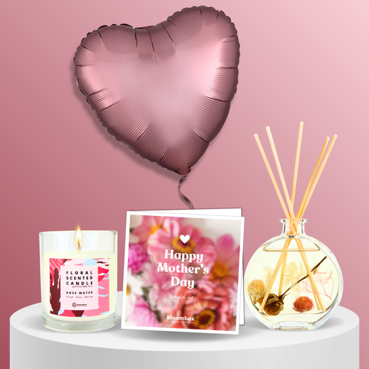 Mother's Day Gift Set – Balloon, Card, Diffuser & Candle