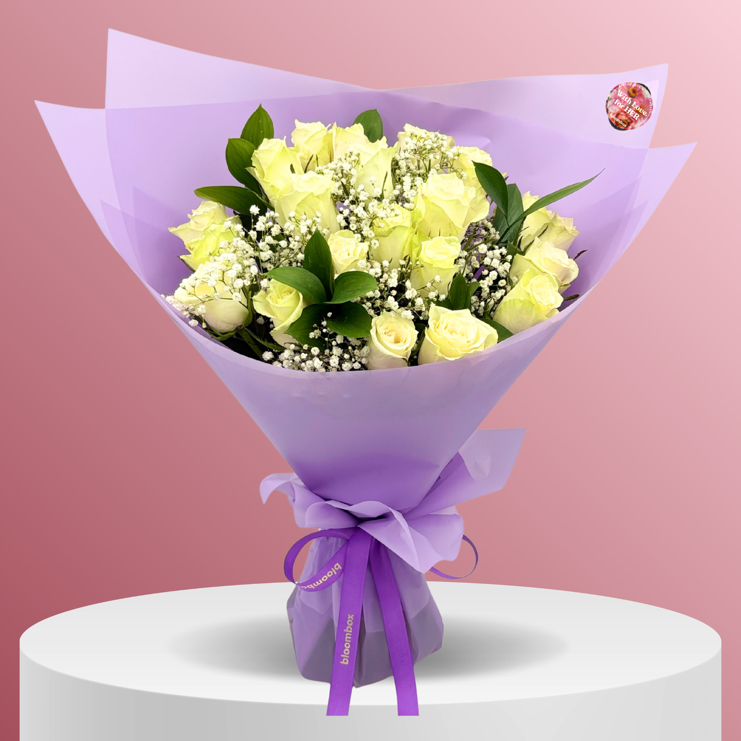 Bouquet Timeless Premium White Rose