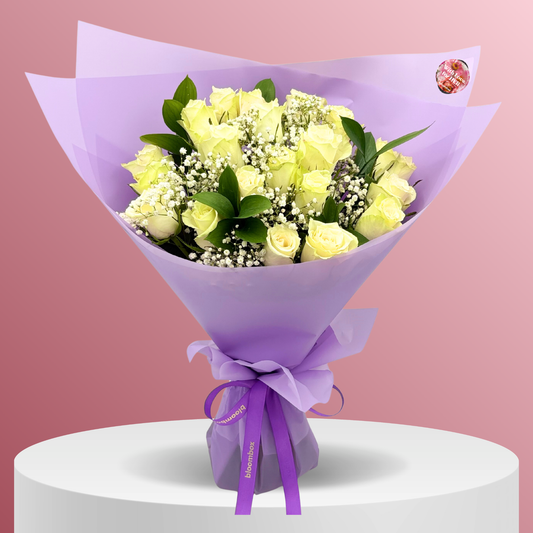 Bouquet Timeless Premium White Rose