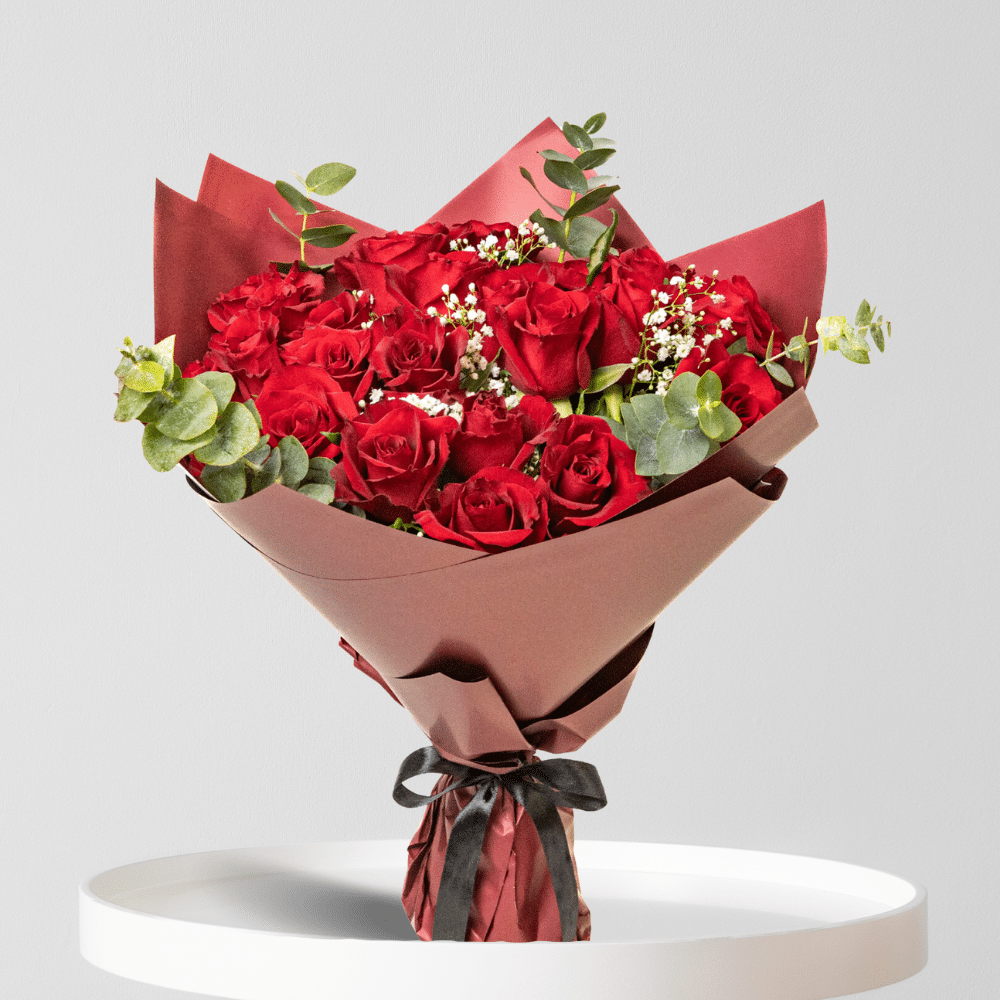 24 Red Roses Bouquet – Bloombox